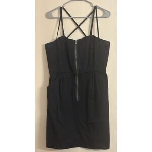 Nicole By Nicole Miller Black Spandex Spaghetti Strap Little Black Dress Size 16